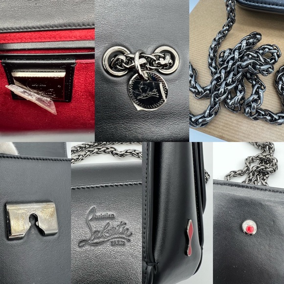 ❌SOLD❌Authentic Christian Louboutin sweet Charity baby calf Paris chain bag - Picture 14 of 17